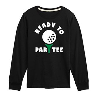 Boys 8-20 Ready To "Par Tee" Golfing Long Sleeve Graphic Tee