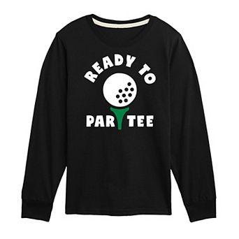 Boys 8-20 Ready To "Par Tee" Golfing Long Sleeve Graphic Tee