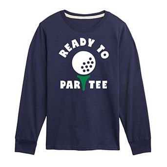 Boys 8-20 Ready To "Par Tee" Golfing Long Sleeve Graphic Tee