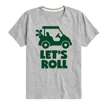 Boys 8-20 Lets Roll Golf Cart Graphic Tee