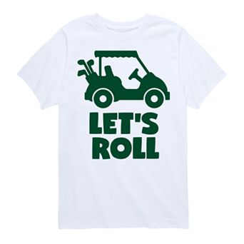 Boys 8-20 Lets Roll Golf Cart Graphic Tee