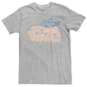Big & Tall Star Wars Distressed Retro Logo Tee