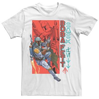 Big & Tall Star Wars Boba Fett Anime Style Draws Tee