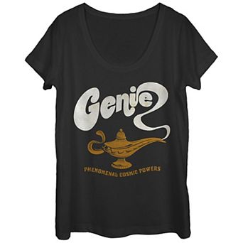 Disney's Aladdin Juniors' Live Action Genie Phenomenal Cosmic Powers Scoop Neck Tee