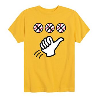 Boys 8-20 Baseball Three Strikes Out Graphic Tee