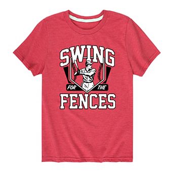 Boys 8-20 Baseball Swing For The Fences Graphic Tee