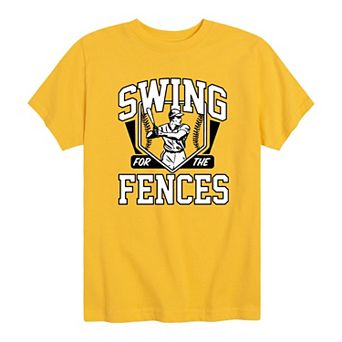 Boys 8-20 Baseball Swing For The Fences Graphic Tee