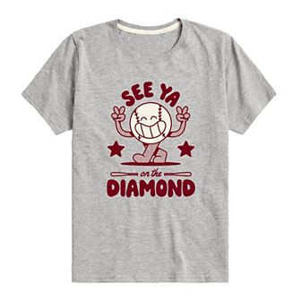 Boys 8-20 Baseball See Ya On The Diamond Graphic Tee