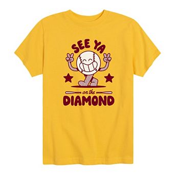 Boys 8-20 Baseball See Ya On The Diamond Graphic Tee