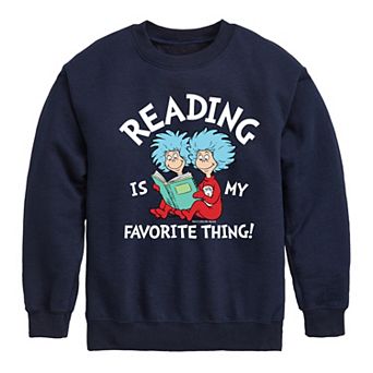 Boys 8-20 Dr. Seuss Reading Is My Favorite Crew Fleece Sweatshirt