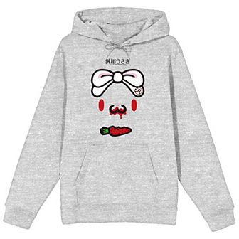 Men's All Purpose Bunny Ribbon Graphic Hoodie
