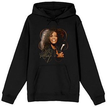 Men's Whitney Houston Face Graphic Hoodie