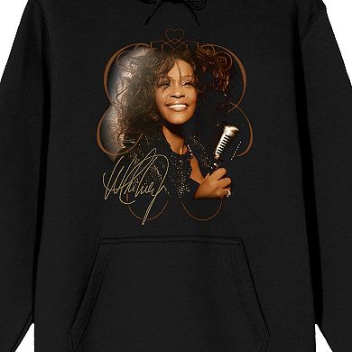 Men's Whitney Houston Face Graphic Hoodie
