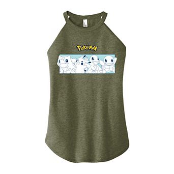 Juniors' Nintendo Pokemon Portrait Lineup High Neck Graphic Tank Top
