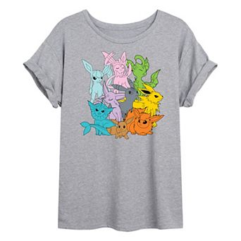 Juniors' Pokemon Evolutions Oversized Tee