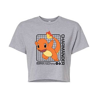 Juniors' Pokemon Charmander Cropped Tee