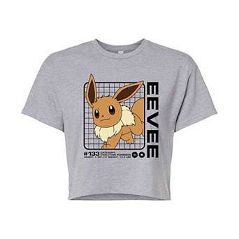 Juniors' Pokemon Eevee Cropped Tee