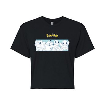 Juniors' Pokemon Starters Cropped Tee