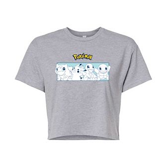 Juniors' Pokemon Starters Cropped Tee