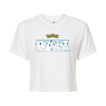 Juniors' Pokemon Starters Cropped Tee