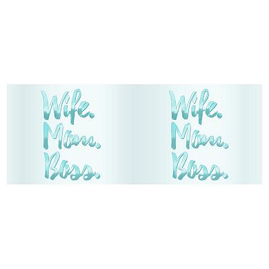 Wife Mom Boss Aqua Letters 16-oz. Tritan Cup
