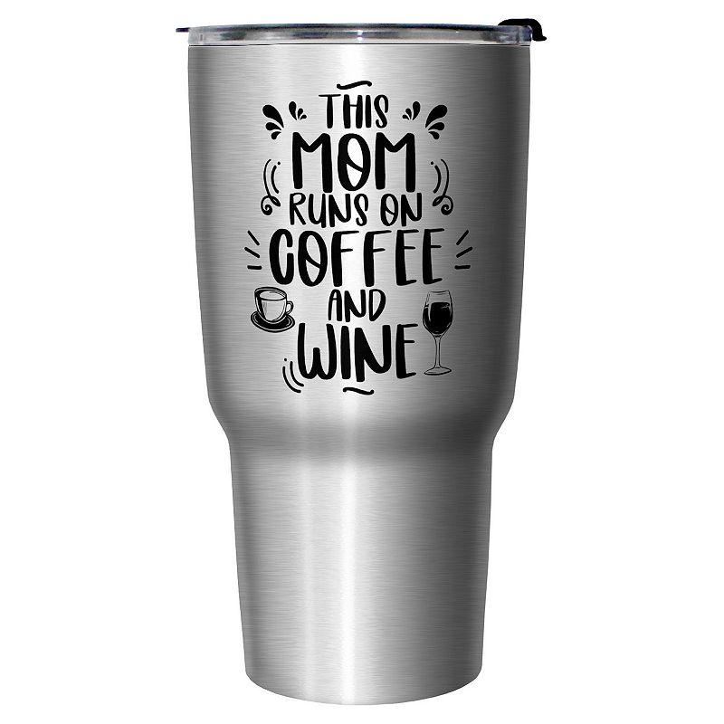 Fueled by Caffeine and Chaos 22oz Marble Iced Coffee Mug/Tumbler – Mom Life  Must Haves