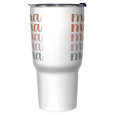 Mom Runs On Coffee And Wine 27-oz. Stainless Steel Travel Mug