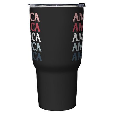 Mom Runs On Coffee And Wine 27-oz. Stainless Steel Travel Mug