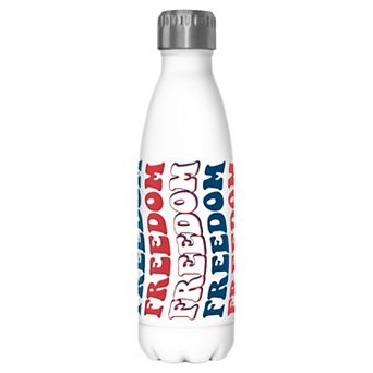 Freedom 70's Style Typography 17-oz. Stainless Steel Water Bottle