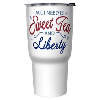 Sweet Tea And Liberty Sign 27-oz. Stainless Steel Travel Mug