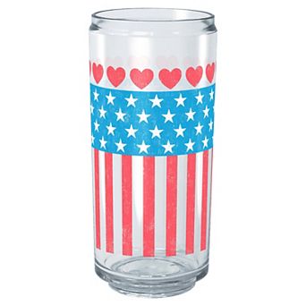USA Flag And Hearts 16-oz. Tritan Cup