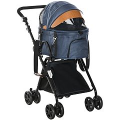 Aosom 2-in-1 Pet Bike Trailer, Dog Stroller, Small Pet Bicycle