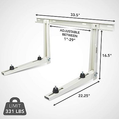 Ivation Outdoor Split Air Conditioner Bracket, AC Bracket for Ductless Mini Split Condenser