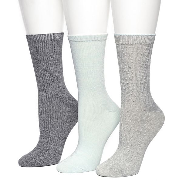 Women's Cuddl Duds® 3Pack Plushfill Midweight Contrast Tip Double