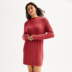 Kohls red shop sweater dress