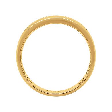 Men's AXL 18k Gold-Plated Silver 1/8 Carat T.W. Diamond Ring