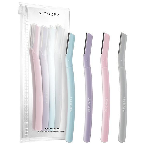 #1769 ELSierra Facial Wash 4本セット SEPHORA COLLECTION 4 Piece Facial Razor Set