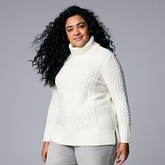 Kohls womens white on sale sweaters