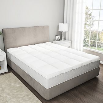 Lavish Home 4-Inch Duck & Goose Down Feather Mattress Topper