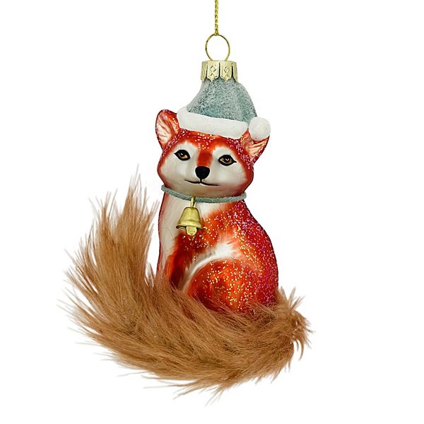 St. Nicholas Square® Glass Fox Christmas Ornament