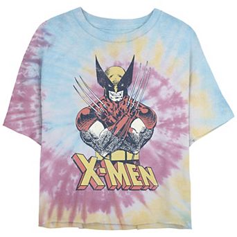 Juniors' Marvel X Men Vintage Wolverine Tie Dye Tee