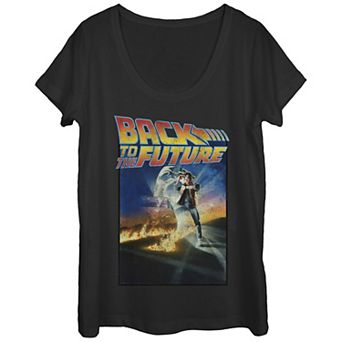 Juniors' Back To The Future Classic Poster Scoop Neck Tee