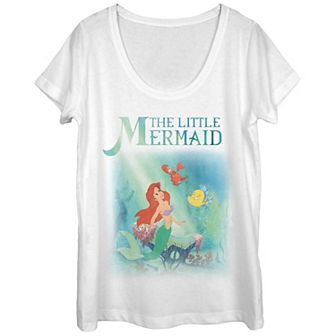 Disney's The Little Mermaid Juniors' Under The Sea Scoop Neck Tee