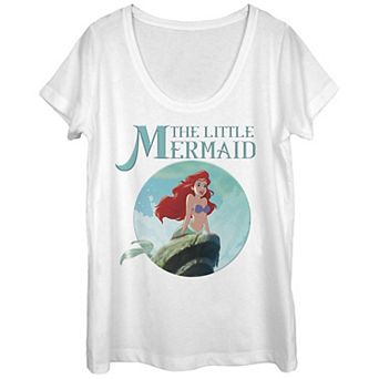 Disney's The Little Mermaid Juniors' Ariel Scoop Neck Tee