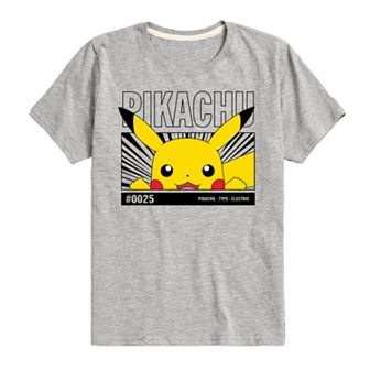 Boys 8-20 Pokemon Peeking Pika Graphic Tee