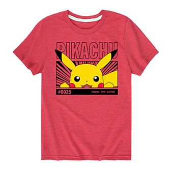 Boys 8-20 Pokemon Peeking Pika Graphic Tee
