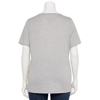 Plus Size Mickey Mouse Denim Tee