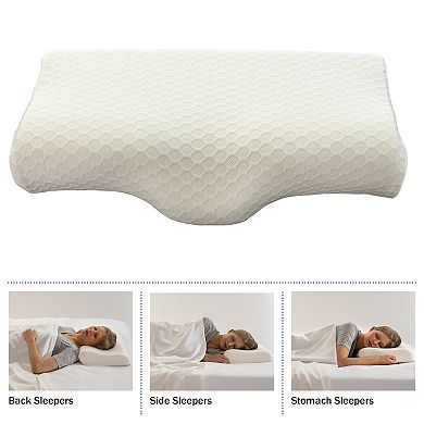 Home-Complete Memory Foam Cervical Neck Pillow