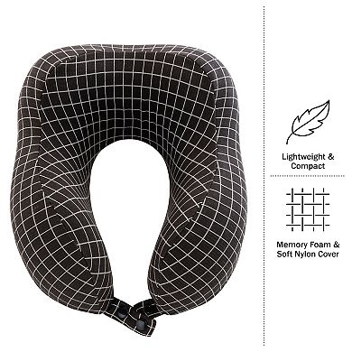 Home-Complete Memory Foam Travel Neck Pillow