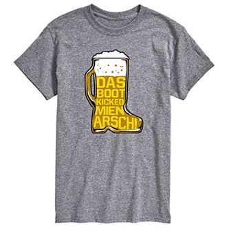 Big & Tall Beer Glass DasBoot Graphic Tee